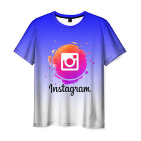 Мужская футболка 3D с принтом INSTAGRAM , 100% полиэфир | прямой крой, круглый вырез горловины, длина до линии бедер | insta | instagram | instagramm | social | видео | инста | инстаграм | инстаграмм | приложение | социальная сеть | фото