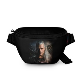 Поясная сумка 3D с принтом THE WITCHER , 100% полиэстер | плотная ткань, ремень с регулируемой длиной, внутри несколько карманов для мелочей, основное отделение и карман с обратной стороны сумки застегиваются на молнию | geralt | netflix | the witcher | witcher | ведьмак | геральт | йенифер | нетфликс | сериал ведьмак | трисс | цири