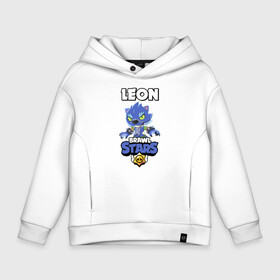 Детское худи Oversize хлопок с принтом BRAWL STARS ОБОРОТЕНЬ LEON. , френч-терри — 70% хлопок, 30% полиэстер. Мягкий теплый начес внутри —100% хлопок | боковые карманы, эластичные манжеты и нижняя кромка, капюшон на магнитной кнопке | Тематика изображения на принте: brawl stars | colt | crow | leon | leon shark | moba | sally leon | shark | акула | берли | бравл старс | ворон | жанр | игра | кольт | леон | нита | оборотень | оборотень leon | шелли