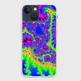 Чехол для iPhone 13 mini с принтом NEONACID ,  |  | abstract | abstraction | texture | абстракция | геометрия | иллюзия | обман зрения | оптический узор | текстура