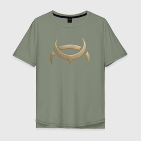 Мужская футболка хлопок Oversize с принтом AMARR , 100% хлопок | свободный крой, круглый ворот, “спинка” длиннее передней части | amarr | eve | eve online | амарр | игры | эмблема