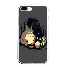 Чехол для iPhone 7Plus/8 Plus матовый с принтом Totoro , Силикон | Область печати: задняя сторона чехла, без боковых панелей | anime | hayao miyazaki | japanese | meme | miyazaki | piano | studio ghibli | tokyo | totoro | гибли | котобус | мой | сосед | сусуватари | тонари | тоторо | хаяо миядзаки