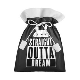 Подарочный 3D мешок с принтом Тоторо Straight outta dream , 100% полиэстер | Размер: 29*39 см | Тематика изображения на принте: anime | hayao miyazaki | japanese | meme | miyazaki | piano | studio ghibli | tokyo | totoro | гибли | котобус | мой | сосед | сусуватари | тонари | тоторо | хаяо миядзаки