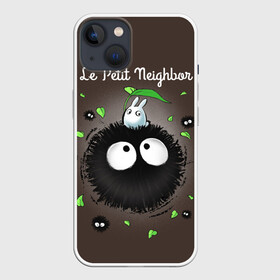 Чехол для iPhone 13 с принтом My Neighbor Totoro кролик на микробе ,  |  | anime | hayao miyazaki | japanese | meme | miyazaki | piano | studio ghibli | tokyo | totoro | гибли | котобус | мой | сосед | сусуватари | тонари | тоторо | хаяо миядзаки