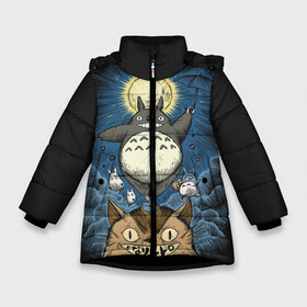 Зимняя куртка для девочек 3D с принтом My Neighbor Totoro , ткань верха — 100% полиэстер; подклад — 100% полиэстер, утеплитель — 100% полиэстер. | длина ниже бедра, удлиненная спинка, воротник стойка и отстегивающийся капюшон. Есть боковые карманы с листочкой на кнопках, утяжки по низу изделия и внутренний карман на молнии. 

Предусмотрены светоотражающий принт на спинке, радужный светоотражающий элемент на пуллере молнии и на резинке для утяжки. | anime | hayao miyazaki | japanese | meme | miyazaki | piano | studio ghibli | tokyo | totoro | гибли | котобус | мой | сосед | сусуватари | тонари | тоторо | хаяо миядзаки