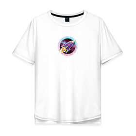 Мужская футболка хлопок Oversize с принтом SPACE ROCKET , 100% хлопок | свободный крой, круглый ворот, “спинка” длиннее передней части | rocket | space | вселенная | космос | ракета | рисунок