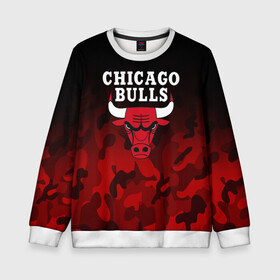 Детский свитшот 3D с принтом CHICAGO BULLS | ЧИКАГО БУЛЛС , 100% полиэстер | свободная посадка, прямой крой, мягкая тканевая резинка на рукавах и понизу свитшота | bulls | chicago | chicago bulls | nba | red bulls | usa | америка | быки | нба | сша | чикаго буллс