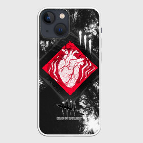 Чехол для iPhone 13 mini с принтом DBD   beating heart ,  |  | daylight | dead | game | horror | logo | survival | игра | лес | лого | хоррор