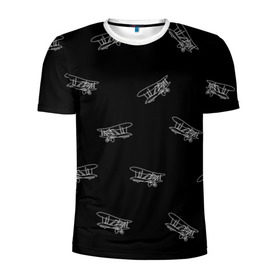 Мужская футболка 3D спортивная с принтом Самолеты к бою! , 100% полиэстер с улучшенными характеристиками | приталенный силуэт, круглая горловина, широкие плечи, сужается к линии бедра | небо | полет | самолеты