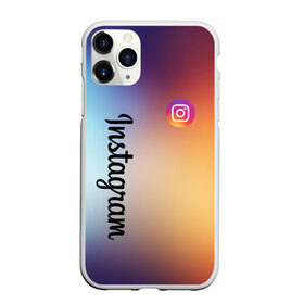 Чехол для iPhone 11 Pro Max матовый с принтом Instagram , Силикон |  | 