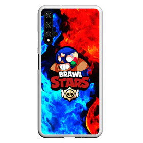 Чехол для Honor 20 с принтом Brawl Stars El Primo , Силикон | Область печати: задняя сторона чехла, без боковых панелей | bibi | brawl stars | brock | bull | crow | dinomike | el primo | leon | mobile game | nita | poko | ricochet | stars | tara | бравл старс | ворон | леон | мобильные игры