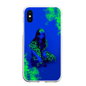 Чехол для iPhone XS Max матовый с принтом Billie Eilish , Силикон | Область печати: задняя сторона чехла, без боковых панелей | bad guy | bad guy billie eilish | billie eilish | billie eilish bad | billie eilish guy | billie eilish merch | billie eilish мерч | lovely billie eilish | билли айлиш