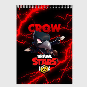 Скетчбук с принтом BRAWL STARS CROW , 100% бумага
 | 48 листов, плотность листов — 100 г/м2, плотность картонной обложки — 250 г/м2. Листы скреплены сверху удобной пружинной спиралью | Тематика изображения на принте: brawl stars | crow | leon | leon shark | sally leon | shark | stars | акула | берли | ворон | леон | леон акула | спайк | эль примо