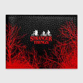 Обложка для студенческого билета с принтом STRANGER THINGS | ОЧЕНЬ СТРАННЫЕ ДЕЛА , натуральная кожа | Размер: 11*8 см; Печать на всей внешней стороне | 11 | stranger things | одди | одиннадцатая | очень странные дела | сериалы