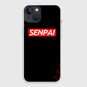 Чехол для iPhone 13 с принтом СЕМПАЙ   SENPAI ,  |  | anime heroes | gintama | no game no life | one piece | re:creators | satsuriku no tensh | sword art online | violet evergarden | аниме герои | без игры жизни нет | ванпанчмен | жемчуг дракона