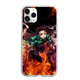 Чехол для iPhone 11 Pro Max матовый с принтом KIMETSU NO YAIBA , Силикон |  | demon slayer | demon slayer: kimetsu no yaiba | kimetsu | kimetsu no yaiba | nezuko | slayer | tanjiro | клинок рассекающий демонов | незуко | танджиро | шинобу кочо