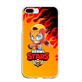 Чехол для iPhone 7Plus/8 Plus матовый с принтом BRAWL STARS MAX , Силикон | Область печати: задняя сторона чехла, без боковых панелей | bib | brawl stars | bull | colt | crow | leon | leon shark | max | moba | sally leon | shark | акула | берли | биби | бравл старс | ворон | жанр | игра | кольт | леон | леон акула | макс | нита | спайк | шелли