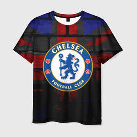 Мужская футболка 3D с принтом Chelsea , 100% полиэфир | прямой крой, круглый вырез горловины, длина до линии бедер | chelsea | англия | футбол | челси