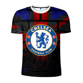 Мужская футболка 3D спортивная с принтом Chelsea , 100% полиэстер с улучшенными характеристиками | приталенный силуэт, круглая горловина, широкие плечи, сужается к линии бедра | chelsea | англия | футбол | челси