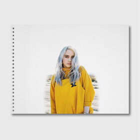 Альбом для рисования с принтом BILLIE EILISH , 100% бумага
 | матовая бумага, плотность 200 мг. | ayelish | bad guy | bellyache | bilie eilish | bilie elish | billie | billie eilish | eilish | electronic | elish | music | били айлиш | билли айлиш | эйлиш | элиш