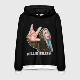 Мужская толстовка 3D с принтом BILLIE EILISH , 100% полиэстер | двухслойный капюшон со шнурком для регулировки, мягкие манжеты на рукавах и по низу толстовки, спереди карман-кенгуру с мягким внутренним слоем. | Тематика изображения на принте: ayelish | bad guy | bellyache | bilie eilish | bilie elish | billie | billie eilish | eilish | electronic | elish | music | били айлиш | билли айлиш | эйлиш | элиш