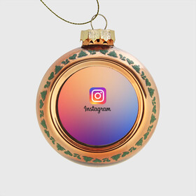 Стеклянный ёлочный шар с принтом ИНСТАГРАМ , Стекло | Диаметр: 80 мм | insta | instagram | instagramm | social | видео | инста | инстаграм | инстаграмм | приложение | социальная сеть | фото