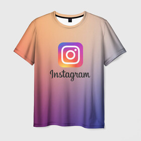 Мужская футболка 3D с принтом ИНСТАГРАМ , 100% полиэфир | прямой крой, круглый вырез горловины, длина до линии бедер | insta | instagram | instagramm | social | видео | инста | инстаграм | инстаграмм | приложение | социальная сеть | фото