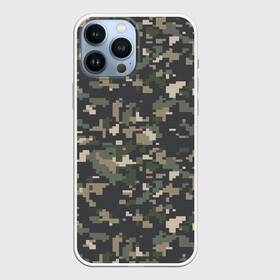 Чехол для iPhone 13 Pro Max с принтом Пиксельный камуфляж ,  |  | военный камуфляж | камуфляж | комуфляж | пиксели | пиксель | пиксельный камуфляж