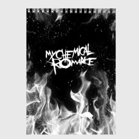 Скетчбук с принтом My Chemical Romance , 100% бумага
 | 48 листов, плотность листов — 100 г/м2, плотность картонной обложки — 250 г/м2. Листы скреплены сверху удобной пружинной спиралью | music | my chemical romance | rock | боб брайар | джеймс дьюис | джерард уэи | майки уэи | музыка | рок | рэй торо | фрэнк айеро