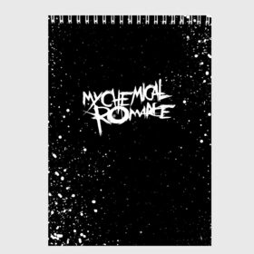 Скетчбук с принтом My Chemical Romance , 100% бумага
 | 48 листов, плотность листов — 100 г/м2, плотность картонной обложки — 250 г/м2. Листы скреплены сверху удобной пружинной спиралью | music | my chemical romance | rock | боб брайар | джеймс дьюис | джерард уэи | майки уэи | музыка | рок | рэй торо | фрэнк айеро