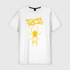 Мужская футболка премиум с принтом My Chemical Romance spider , 92% хлопок, 8% лайкра | приталенный силуэт, круглый вырез ворота, длина до линии бедра, короткий рукав | music | my chemical romance | rock | боб брайар | джеймс дьюис | джерард уэи | майки уэи | музыка | рок | рэй торо | фрэнк айеро
