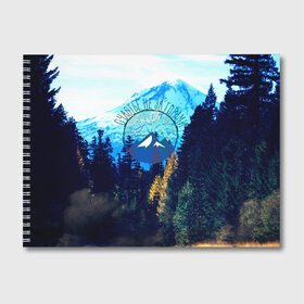 Альбом для рисования с принтом лес , 100% бумага
 | матовая бумага, плотность 200 мг. | Тематика изображения на принте: альпинизм | горы | кемпинг | лес | счастье не за горами | туризм