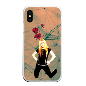 Чехол для iPhone XS Max матовый с принтом Avril Lavigne , Силикон | Область печати: задняя сторона чехла, без боковых панелей | avril lavigne | аврил лавин | блондиника | музыка | рок