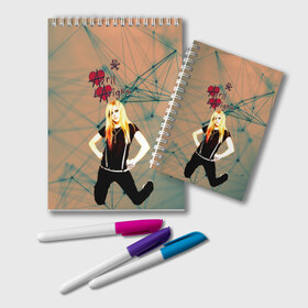 Блокнот с принтом Avril Lavigne , 100% бумага | 48 листов, плотность листов — 60 г/м2, плотность картонной обложки — 250 г/м2. Листы скреплены удобной пружинной спиралью. Цвет линий — светло-серый
 | Тематика изображения на принте: avril lavigne | аврил лавин | блондиника | музыка | рок
