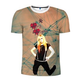 Мужская футболка 3D спортивная с принтом Avril Lavigne , 100% полиэстер с улучшенными характеристиками | приталенный силуэт, круглая горловина, широкие плечи, сужается к линии бедра | avril lavigne | аврил лавин | блондиника | музыка | рок