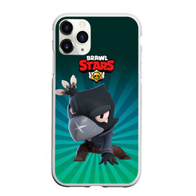 Чехол для iPhone 11 Pro матовый с принтом Brawl Stars Crow , Силикон |  | brawl stars | bull | colt | crow | leon | leon shark | shark | stars | акула | берли | ворон | динамайк | кольт | леон | леон акула | нита | спайк | шелли | эль примо