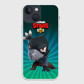 Чехол для iPhone 13 mini с принтом Brawl Stars Crow ,  |  | brawl stars | bull | colt | crow | leon | leon shark | shark | stars | акула | берли | ворон | динамайк | кольт | леон | леон акула | нита | спайк | шелли | эль примо