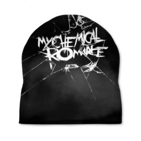 Шапка 3D с принтом MY CHEMICAL ROMANCE. , 100% полиэстер | универсальный размер, печать по всей поверхности изделия | music | my chemical romance | rock | боб брайар | джеймс дьюис | джерард уэи | май чемикал романс | майки уэи | музыка | рок | рэй торо | фрэнк айеро