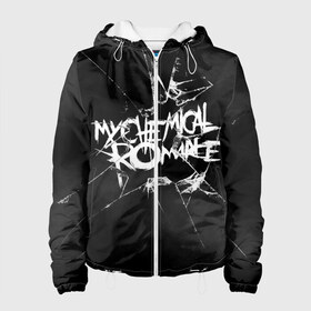 Женская куртка 3D с принтом MY CHEMICAL ROMANCE. , ткань верха — 100% полиэстер, подклад — флис | прямой крой, подол и капюшон оформлены резинкой с фиксаторами, два кармана без застежек по бокам, один большой потайной карман на груди. Карман на груди застегивается на липучку | music | my chemical romance | rock | боб брайар | джеймс дьюис | джерард уэи | май чемикал романс | майки уэи | музыка | рок | рэй торо | фрэнк айеро