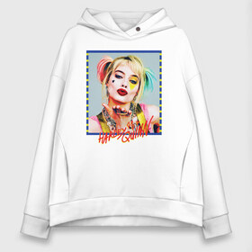 Женское худи Oversize хлопок с принтом Harley Quinn XX , френч-терри — 70% хлопок, 30% полиэстер. Мягкий теплый начес внутри —100% хлопок | боковые карманы, эластичные манжеты и нижняя кромка, капюшон на магнитной кнопке | birds of prey | harley quinn | марго робби | потрясающая история харли квин | харли квин | хищные птицы