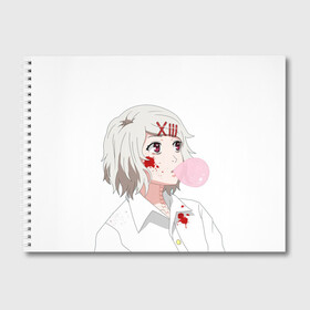 Альбом для рисования с принтом Сузуя Джузу , 100% бумага
 | матовая бумага, плотность 200 мг. | Тематика изображения на принте: аниме | персонаж | рисунок | сузуя джузу | токийский гуль