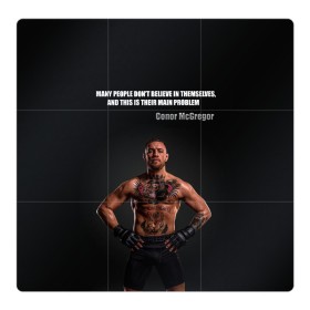 Магнитный плакат 3Х3 с принтом Conor McGregor: Motivation , Полимерный материал с магнитным слоем | 9 деталей размером 9*9 см | conor mcgregor | motivation | quotes | ufc