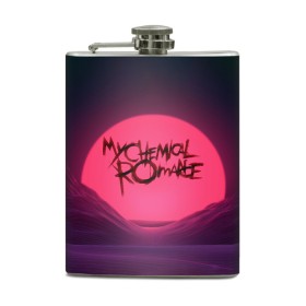 Фляга с принтом MCR Logo , металлический корпус | емкость 0,22 л, размер 125 х 94 мм. Виниловая наклейка запечатывается полностью | 2007 | chemical | emo | logo | mcr | rock | romance | вокалист | группа | джерард | лого | рок | уэйн | эмо