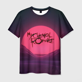 Мужская футболка 3D с принтом MCR Logo , 100% полиэфир | прямой крой, круглый вырез горловины, длина до линии бедер | 2007 | chemical | emo | logo | mcr | rock | romance | вокалист | группа | джерард | лого | рок | уэйн | эмо