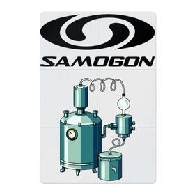 Магнитный плакат 2Х3 с принтом SAMOGON , Полимерный материал с магнитным слоем | 6 деталей размером 9*9 см | salomon | прикол | приколы | самогон | шутка | юмор