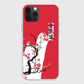 Чехол для iPhone 12 Pro с принтом Сакура Айкидо , силикон | область печати: задняя сторона чехла, без боковых панелей | Тематика изображения на принте: aikido | аикидо | айкидо | восточные единоборства | единоборства | морихей уэсиба