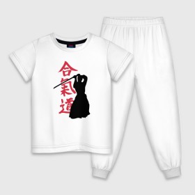 Детская пижама хлопок с принтом Айкидо , 100% хлопок |  брюки и футболка прямого кроя, без карманов, на брюках мягкая резинка на поясе и по низу штанин
 | Тематика изображения на принте: aikido | аикидо | айкидо | восточные единоборства | единоборства | морихей уэсиба