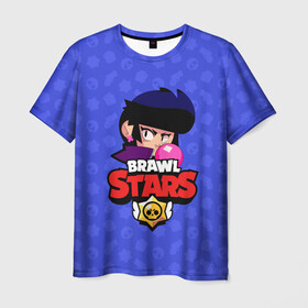 Мужская футболка 3D с принтом BRAWL STARS BIBI , 100% полиэфир | прямой крой, круглый вырез горловины, длина до линии бедер | bibi | brawl stars | brock | bull | crow | dinomike | el primo | leon | mobile game | nita | poko | ricochet | stars | tara | бравл старс | ворон | леон | мобильные игры