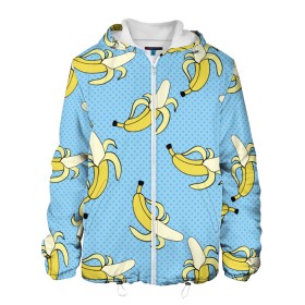 Мужская куртка 3D с принтом Banana art , ткань верха — 100% полиэстер, подклад — флис | прямой крой, подол и капюшон оформлены резинкой с фиксаторами, два кармана без застежек по бокам, один большой потайной карман на груди. Карман на груди застегивается на липучку | banana | pop art | банан | бананы | поп арт