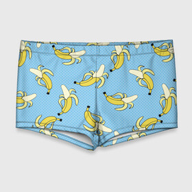 Мужские купальные плавки 3D с принтом Banana art , Полиэстер 85%, Спандекс 15% |  | banana | pop art | банан | бананы | поп арт